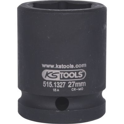 KS Tools Šestihranný silový nástrčný ořech 3/4", krátký, 27 mm 515.1327