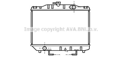 Радиатор, охлаждение двигателя AVA QUALITY COOLING TO2050 для TOYOTA STARLET