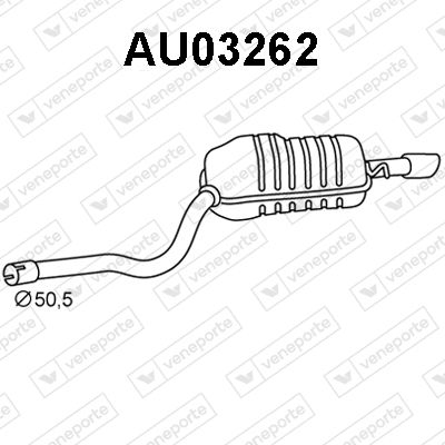 VENEPORTE AU03262 Глушитель выхлопных газов  для AUDI A4 (Ауди А4)