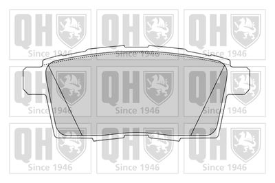 Комплект тормозных колодок, дисковый тормоз QUINTON HAZELL BP1627 для MAZDA CX-7