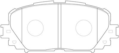 Комплект тормозных колодок, дисковый тормоз FIT FP1068 для SUBARU TREZIA
