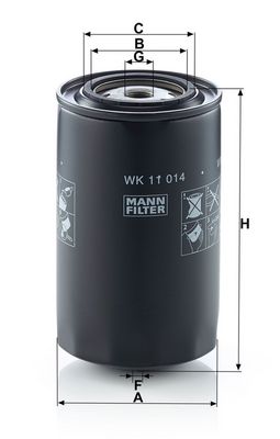 Palivový filtr MANN-FILTER WK 11 014