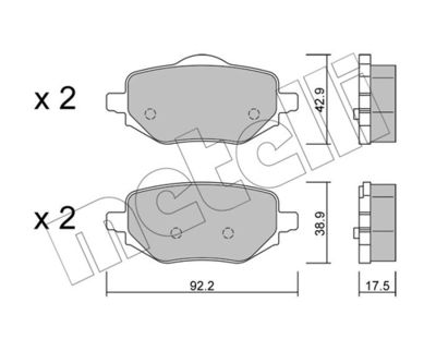 SET PLACUTE FRANA FRANA DISC METELLI 2213230