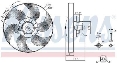 VENTILATOR RADIATOR NISSENS 85658 5