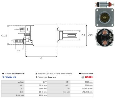 SOLENOID ELECTROMOTOR AS-PL SS0030BOSCH 3
