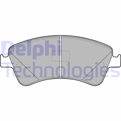 Bromsbeläggssats, skivbroms DELPHI LP2104