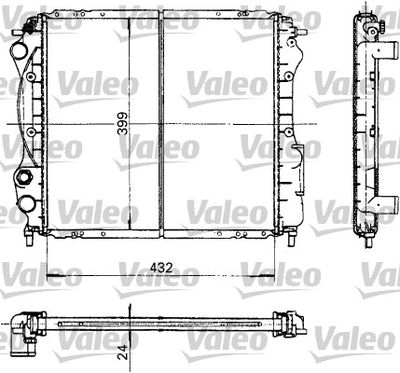 VALEO 730181 Радіатор охолодження двигуна для RENAULT (Рено)