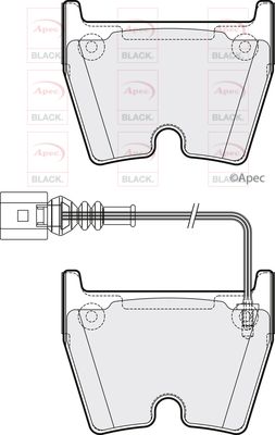 Brake Pad Set APEC PAD2121B