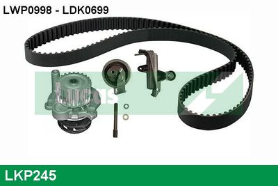 Vodní pumpa + sada ozubeného řemene LUCAS LKP245