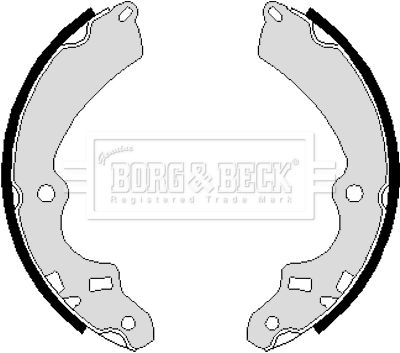 Комплект тормозных колодок BORG & BECK BBS6091 для SUZUKI SUPER CARRY