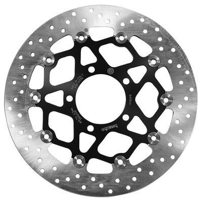 Brake disc Voor drijvend, 310/80,5x5mm 5x100mm, diameter bevestigingsgat 10,5mm, hoogte (tussenruimte) 0 past: KAWASAKI GPZ 1000 (Ninja)/1000 ABS (Ninja)/1000R ABS/1400/1400 (ABS)/1400 (Grand Tourer)/