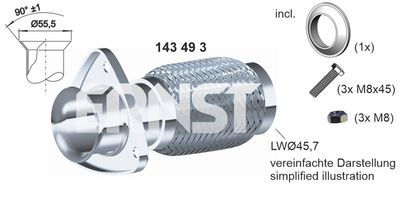 TEAVA FLEXIBILA ESAPAMENT