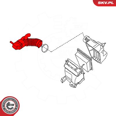 Sací hadice, vzduchový filtr SKV 54SKV185