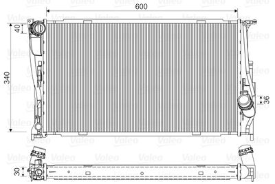 VALEO 735165 Радиатор охлаждения двигателя  для BMW 1 (Бмв 1)