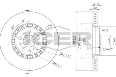 спирачен диск ICER 78BD7301-2