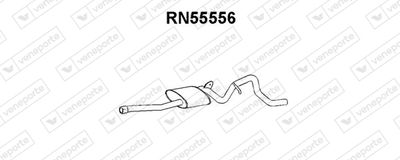 Средний глушитель выхлопных газов VENEPORTE RN55556 для RENAULT 18