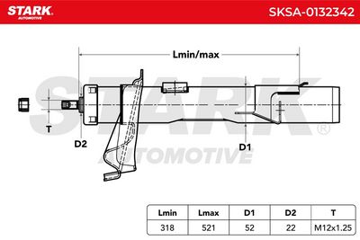 амортисьор STARK SKSA-0132342