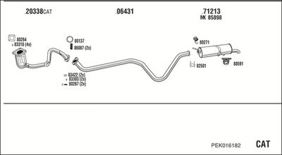 SISTEM DE ESAPAMENT WALKER PEK016182