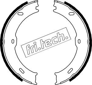 Sada brzdových čelistí, parkovací brzda fri.tech. 1052.133