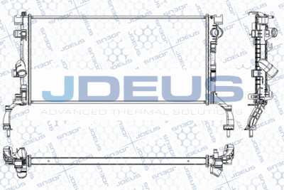 Радиатор, охлаждение двигателя JDEUS RA0231030 для RENAULT LAGUNA