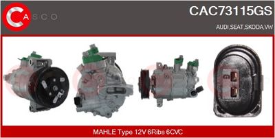 COMPRESOR CLIMATIZARE CASCO CAC73115GS