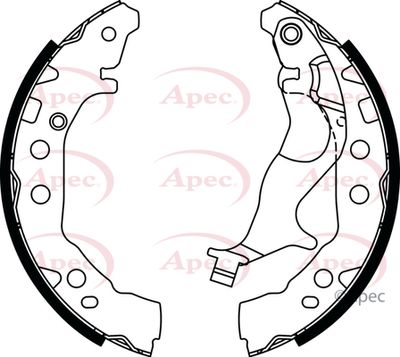 Brake Shoe Set APEC SHU839