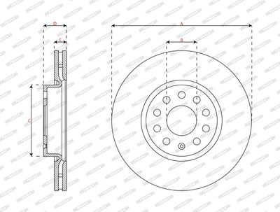 BREMSSCHEIBE FERODO DDF3182C 2
