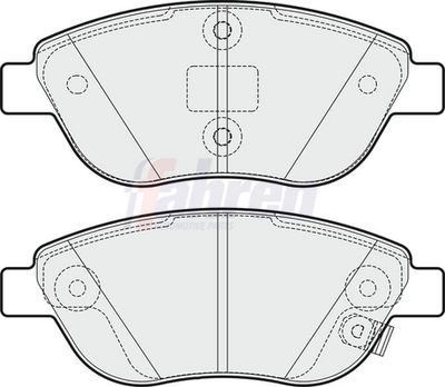 Fahren Brake Pad Set, disc brake FBP3553