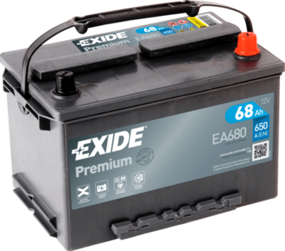 Стартерная аккумуляторная батарея EXIDE EA680 для TOYOTA COROLLA