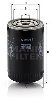 Oljefilter MANN-FILTER W 940/55