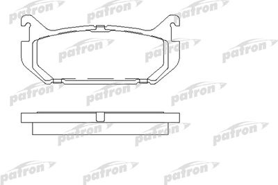 Комплект тормозных колодок, дисковый тормоз PATRON PBP869 для FORD USA PROBE