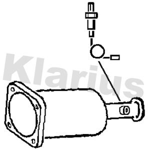 Filtr sadzy / filtr cząstek stałych, układ wydechowy KLARIUS 390689