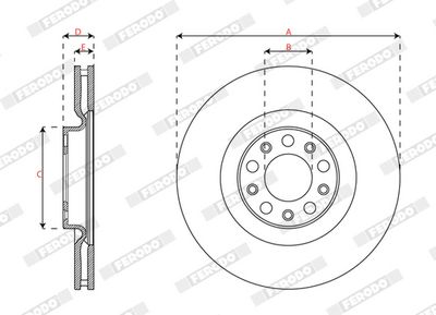 BREMSSCHEIBE FERODO DDF3052C 2