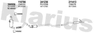 Układ wydechowy KLARIUS 631876E