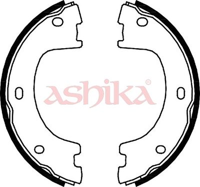 комплект спирачна челюст ASHIKA