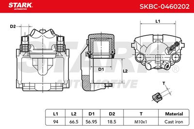 спирачен апарат STARK SKBC-0460202