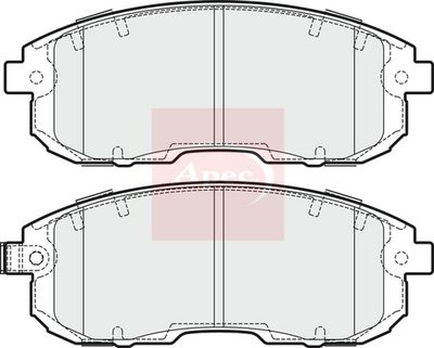 APEC Brake Pad Set, disc brake PAD1756