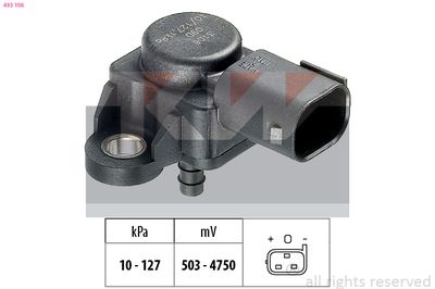 Czujnik ciśnienia powietrza, adaptacja wysokościowa KW 493 106