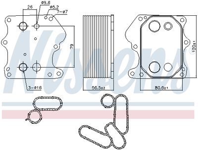 RADIATOR ULEI ULEI MOTOR NISSENS 91128 5