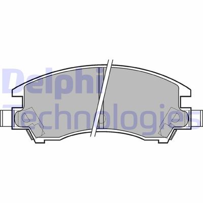 Комплект тормозных колодок, дисковый тормоз DELPHI LP547 для SUBARU LEONE