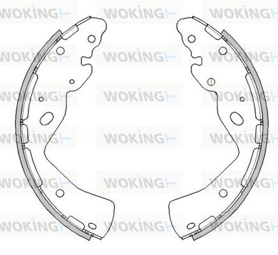 Комплект тормозных колодок WOKING Z4232.01 для FORD RANGER
