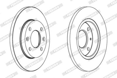 BREMSSCHEIBE FERODO DDF995C 1
