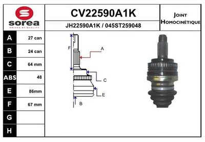 GELENKSATZ ANTRIEBSWELLE