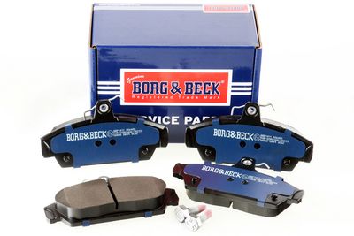 комплект спирачно феродо, дискови спирачки BORG & BECK BBP1411