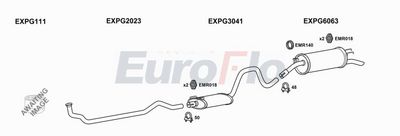 Układ wydechowy EUROFLO PG505203001A00