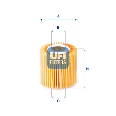 UFI 25.150.00 Масляный фильтр  для TOYOTA SIENNA (Тойота Сиенна)