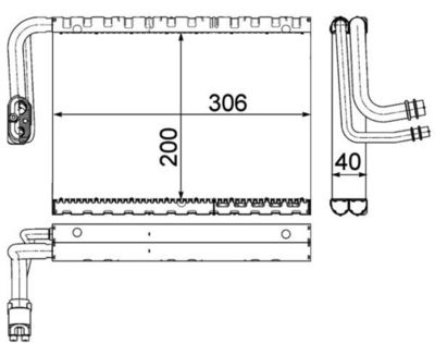EVAPORATOR AER CONDITIONAT MAHLE AE92000P