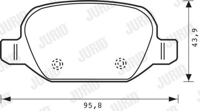 Brake Pad Set, disc brake 573014J