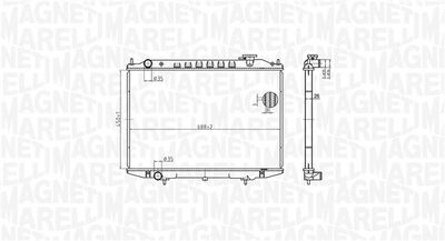MAGNETI MARELLI Kühler, Motorkühlung