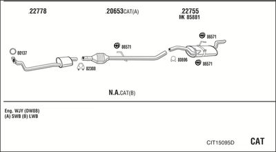 Układ wydechowy WALKER CIT15095D